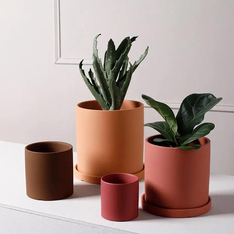 ZenPlanter | Nordic minimalistische keramische plantenpot – stijlvolle bloembak voor binnen en buiten