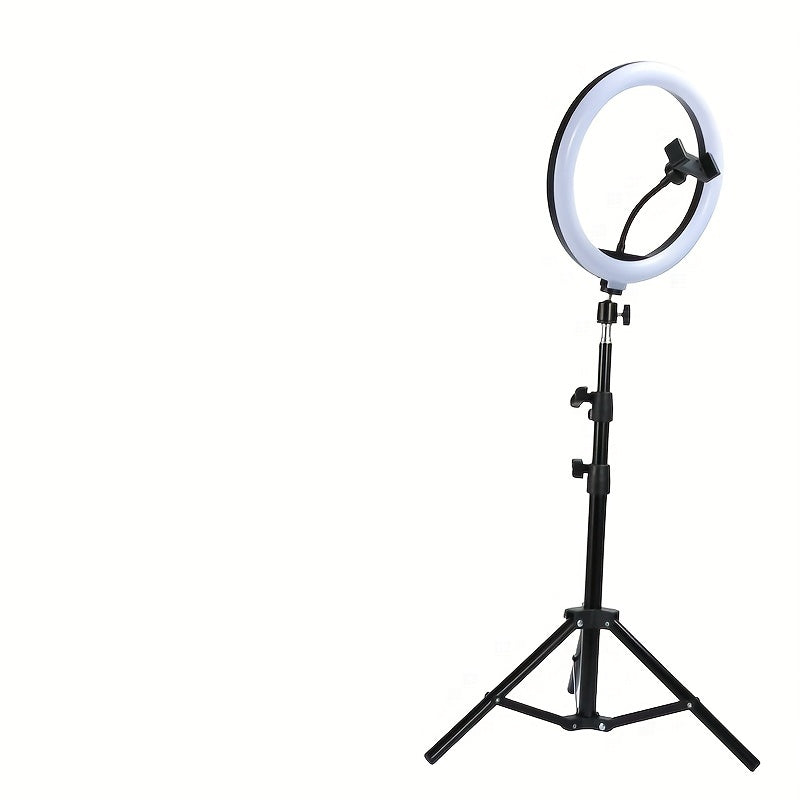 VideoGlow | LED-ringlamp met verstelbare statiefstandaard en telefoonhouder – selfie-verlichting
