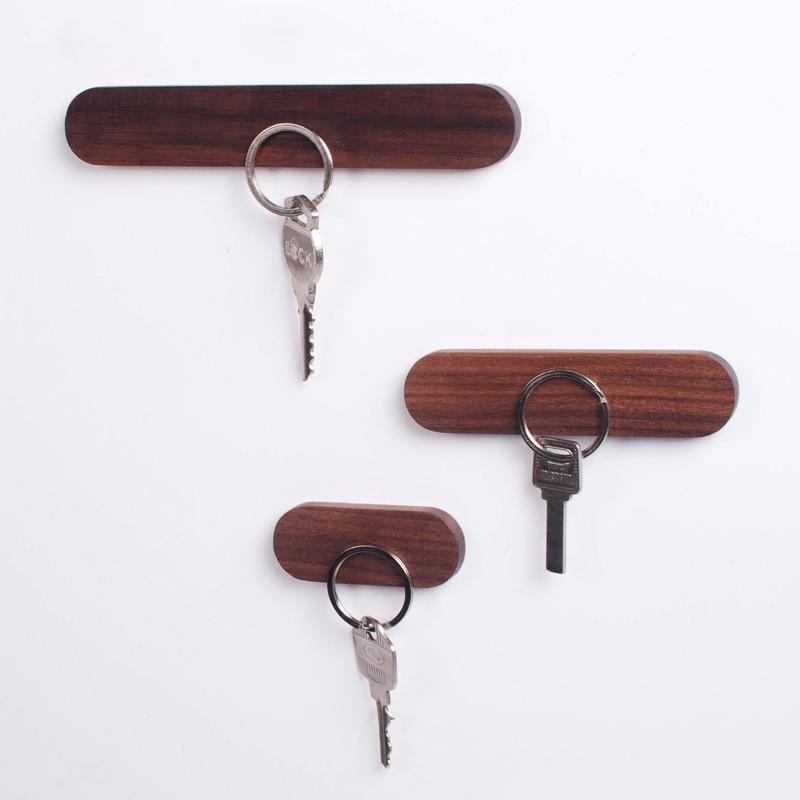 StickKey | Magnetische Houten Muursleutelhouder - Minimalistisch Houten Sleutelrekje