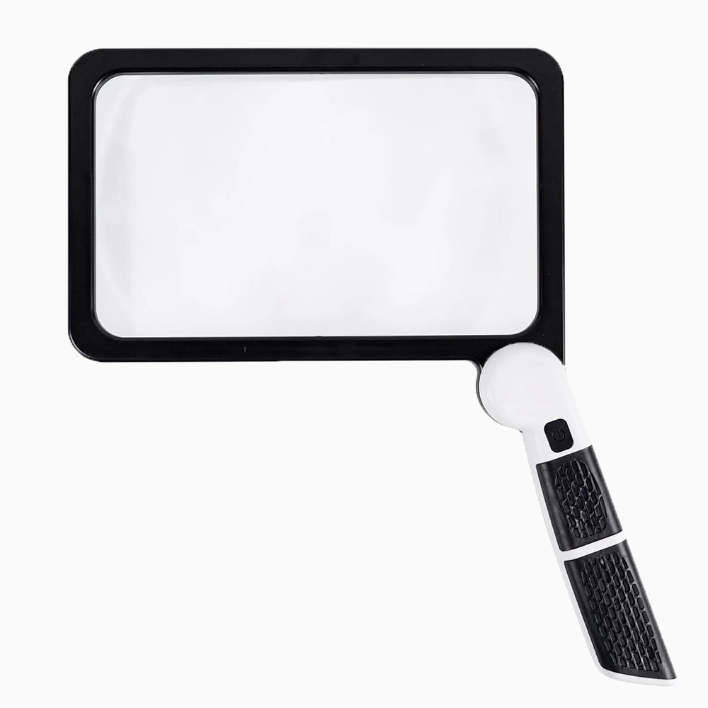 PageScope | LED-paginagrote loep met 5x zoom – Opvouwbaar loepglas voor lezen en knutselen
