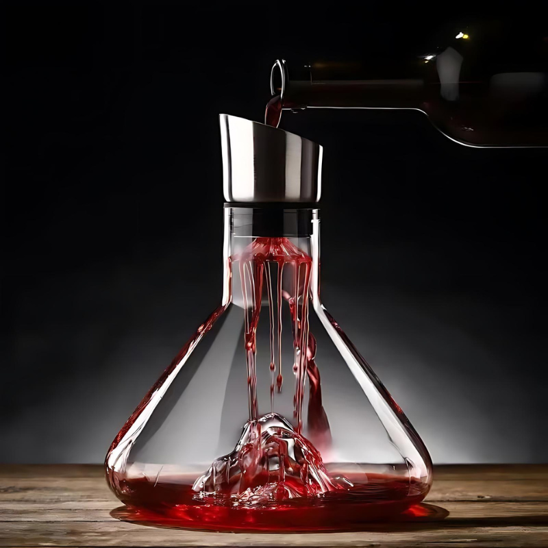 Vinspire | Kristallen wijnkaraf met beluchter & filter - premium glazen karaf