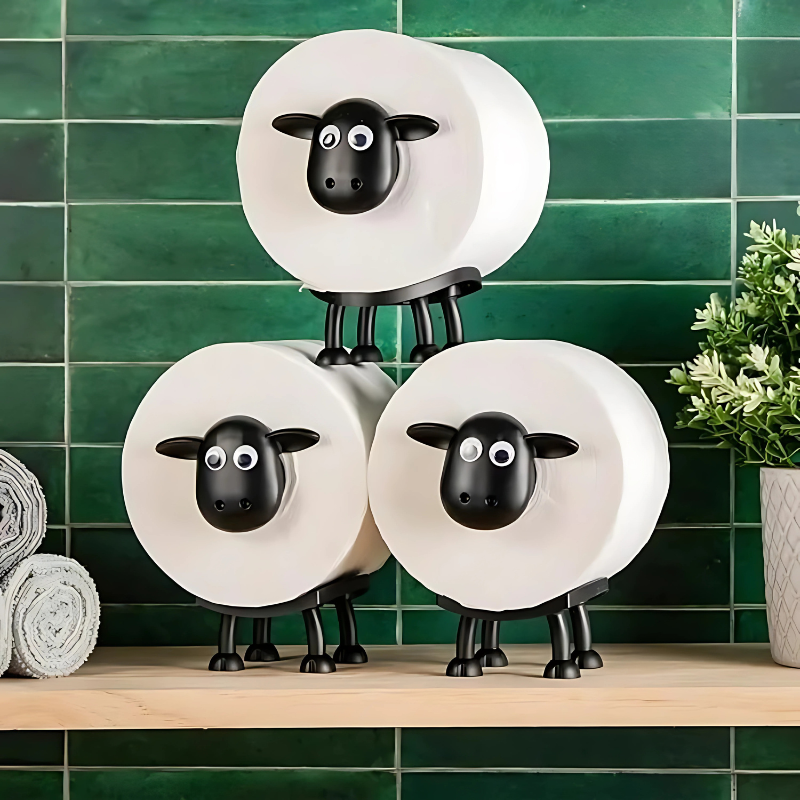 WoolRoll | Schapen Toiletpapier Houder - Schattig Decoratief Badkamer accessoire