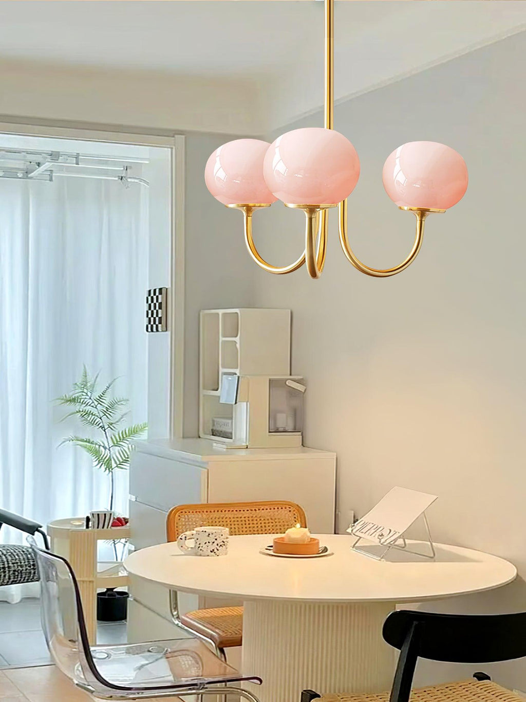 PuffyGlow | Retro marshmallow kroonluchter - Zachte, nostalgische verlichting voor moderne ruimtes