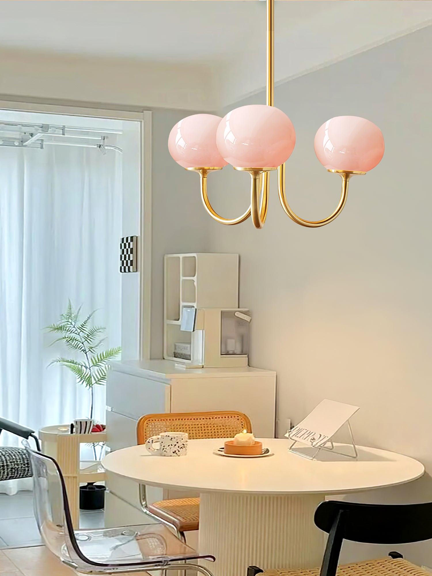 PuffyGlow | Retro marshmallow kroonluchter - Zachte, nostalgische verlichting voor moderne ruimtes