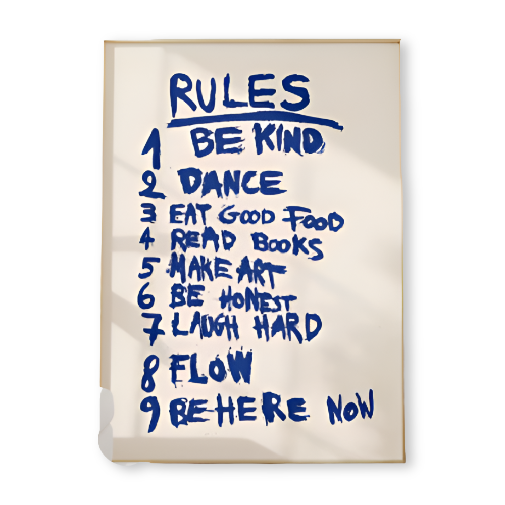 PowerCanvas | Levendige maximalistische canvasprint  Motiverende quote-kunst voor thuis en op kantoor