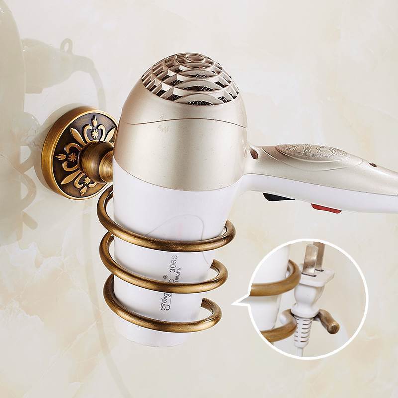 HeritageRust | Antiek Bronzen Badkamerbeslag Set - Handdoekrek, Toiletpapierhouder & Borstelhouder, Aluminium