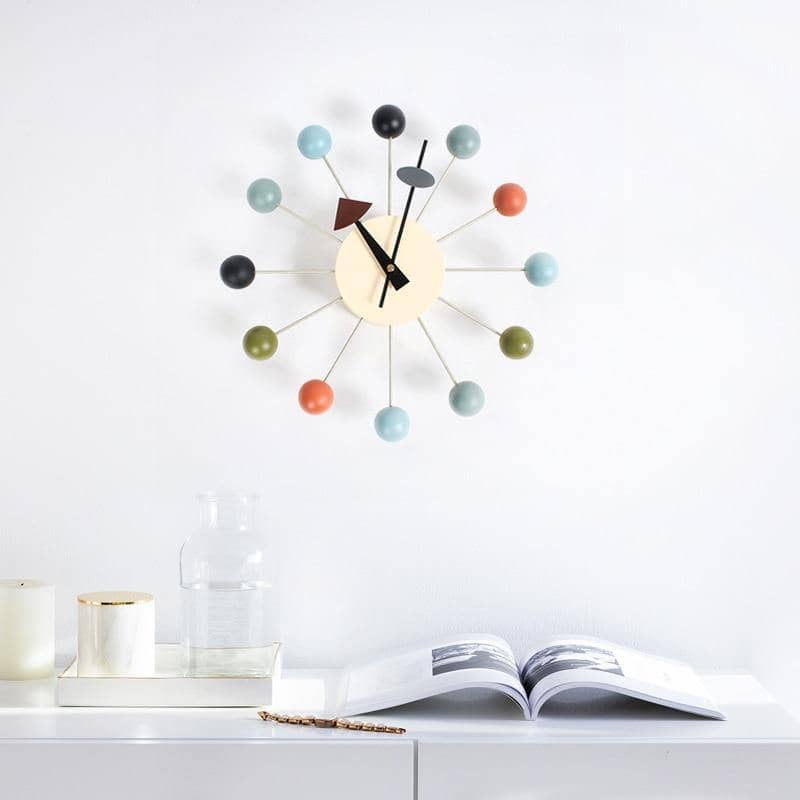 Orbix | Minimalistische 3D Bal Wandklok - Moderne Siliconen Bol Klok voor Home Décor