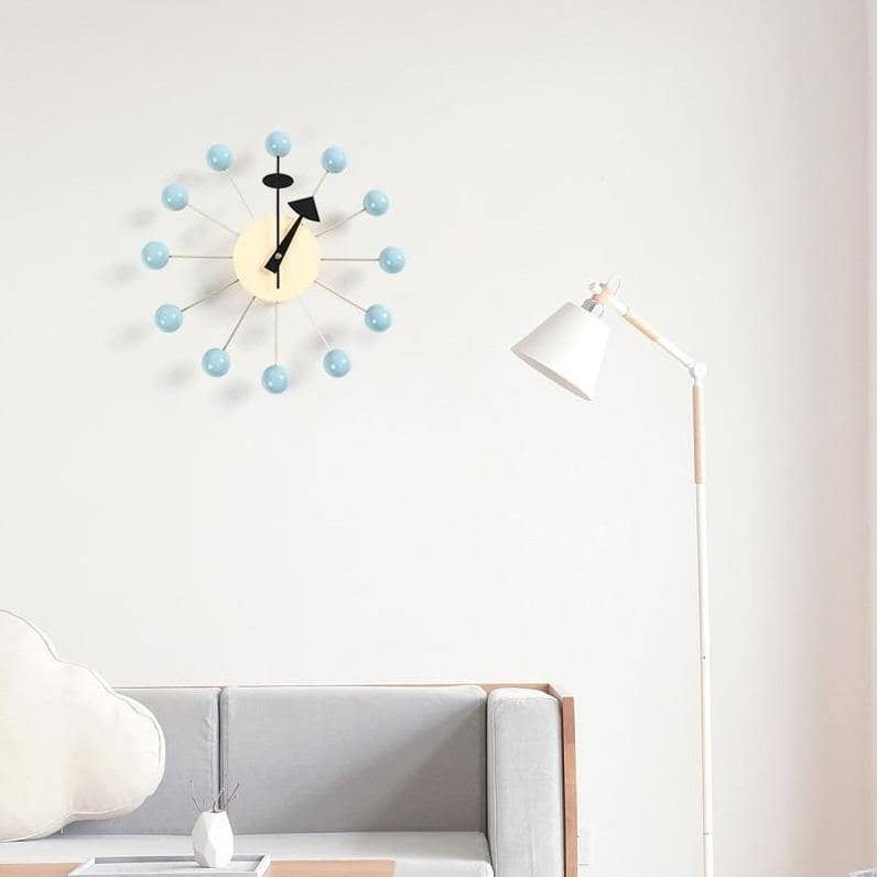 Orbix | Minimalistische 3D Bal Wandklok - Moderne Siliconen Bol Klok voor Home Décor