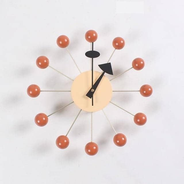 Orbix | Minimalistische 3D Bal Wandklok - Moderne Siliconen Bol Klok voor Home Décor