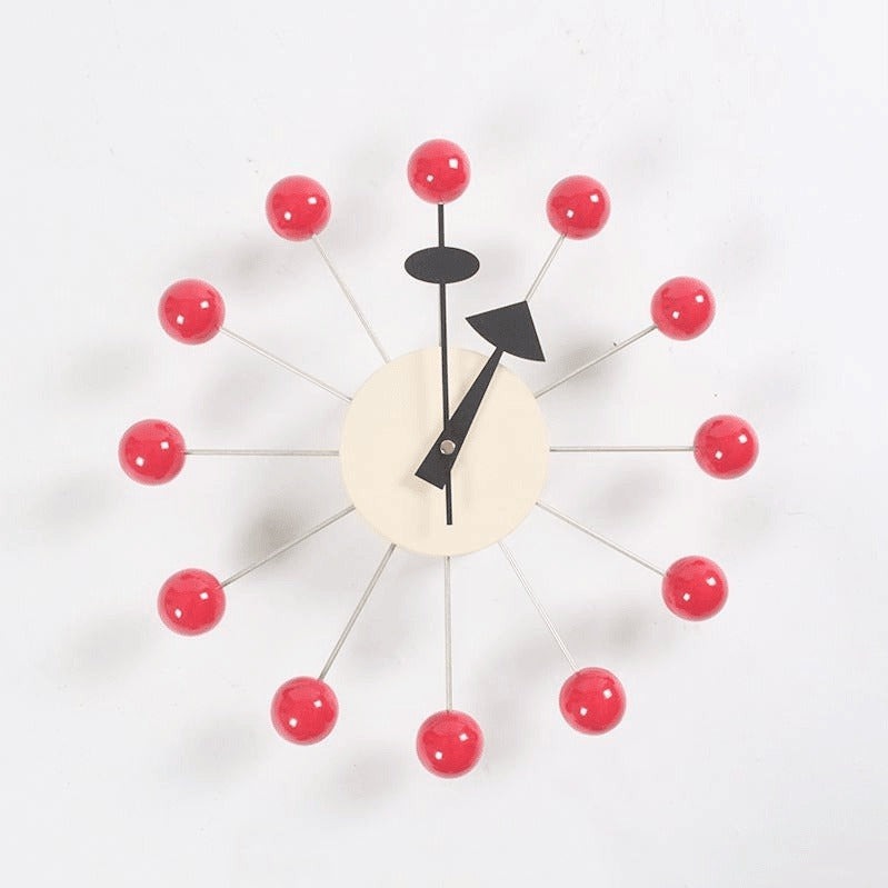Orbix | Minimalistische 3D Bal Wandklok - Moderne Siliconen Bol Klok voor Home Décor