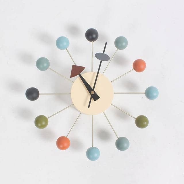Orbix | Minimalistische 3D Bal Wandklok - Moderne Siliconen Bol Klok voor Home Décor