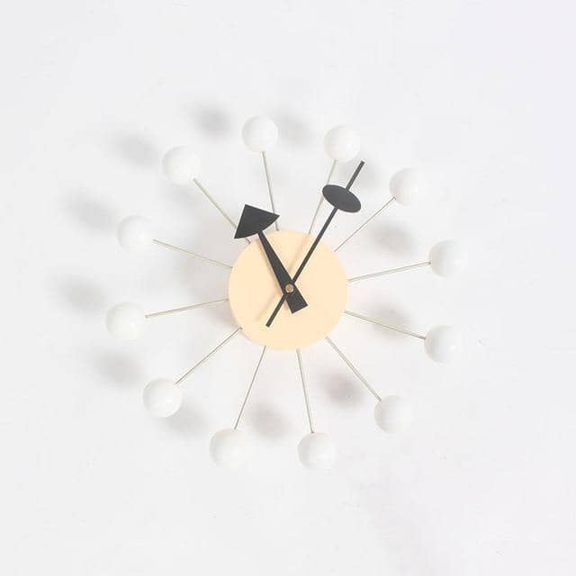 Orbix | Minimalistische 3D Bal Wandklok - Moderne Siliconen Bol Klok voor Home Décor