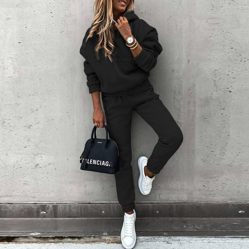Lorie | Dames 2-Delige Sportset – Hoodie & Broek, Ademend, Comfortabel, Casual & Fitness Outfit