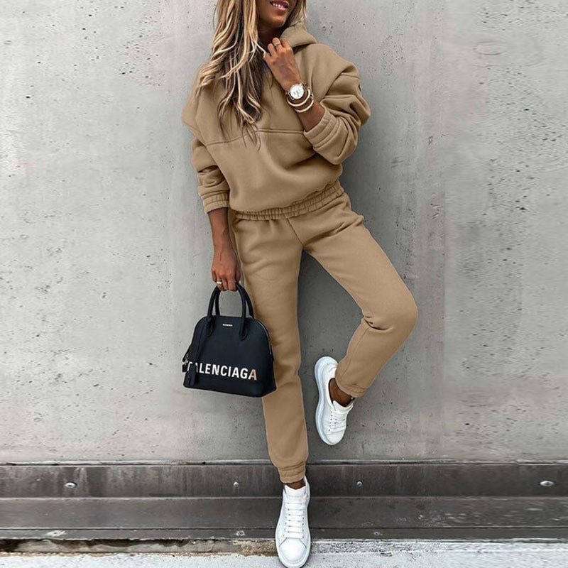 Lorie | Dames 2-Delige Sportset – Hoodie & Broek, Ademend, Comfortabel, Casual & Fitness Outfit