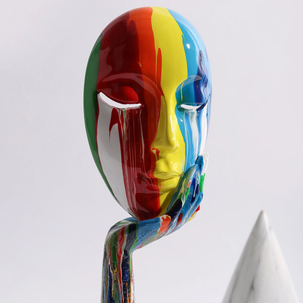 SpectrumFace | Moderne Artistieke Kleurrijke Vrouw Masker Kunstdecoratie