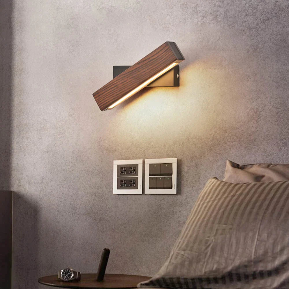 TimberBeam | Chic Modern Wood LED Wall Lamp