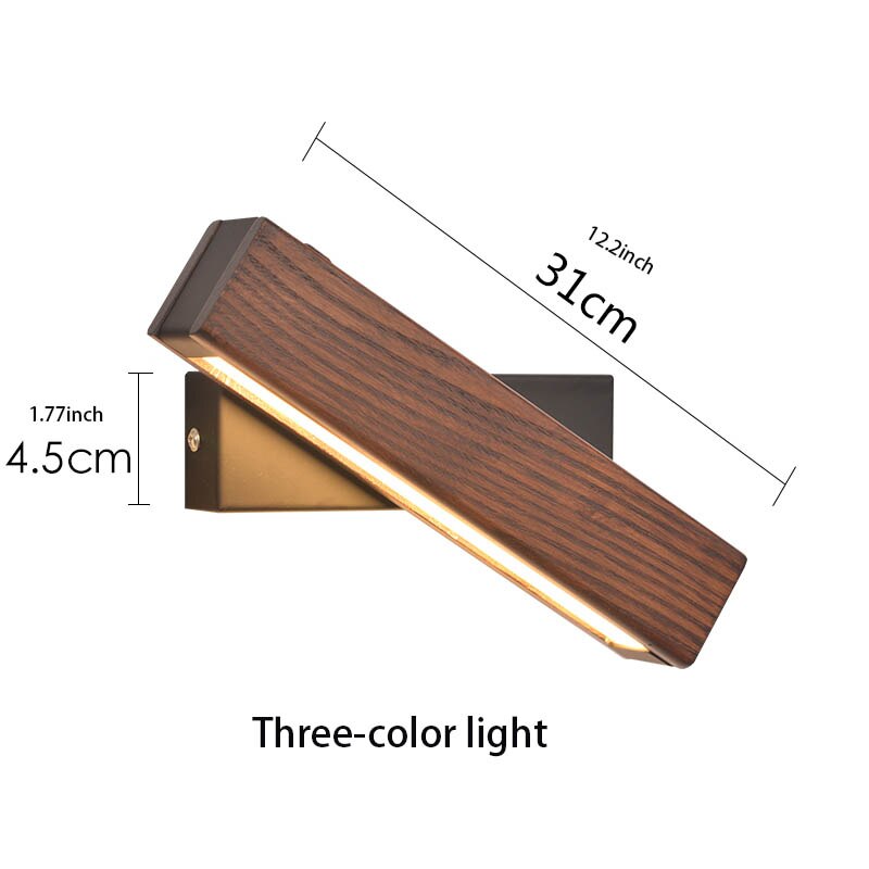 TimberBeam | Chic Modern Wood LED Wall Lamp