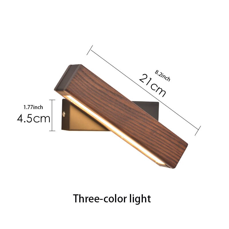 TimberBeam | Chic Modern Wood LED Wall Lamp