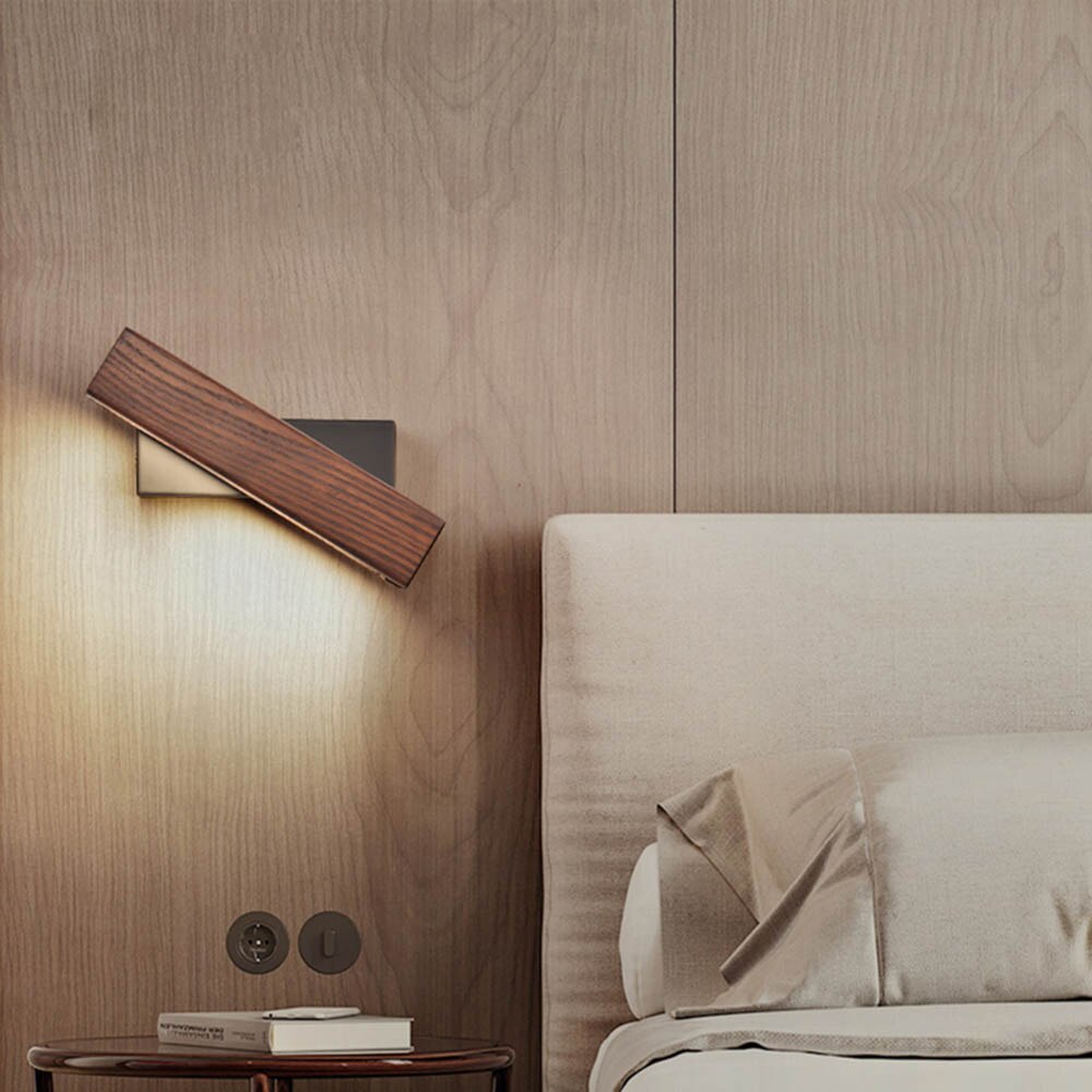 TimberBeam | Chic Modern Wood LED Wall Lamp