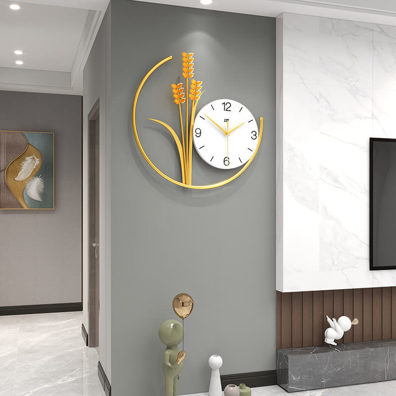 Timegrain | Moderne Barley Wandklok - Luxueus ontwerp, Elegant huisdecor