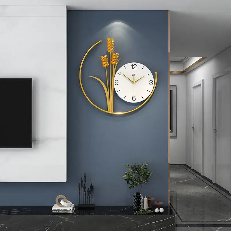 Timegrain | Moderne Barley Wandklok - Luxueus ontwerp, Elegant huisdecor