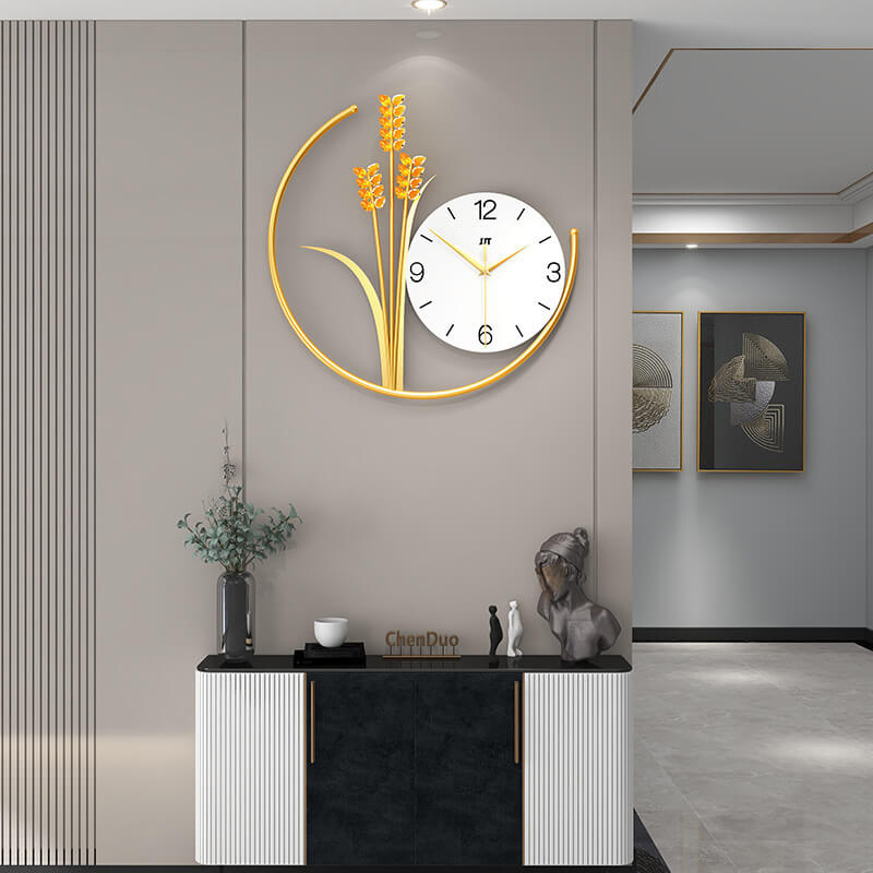 Timegrain | Moderne Barley Wandklok - Luxueus ontwerp, Elegant huisdecor