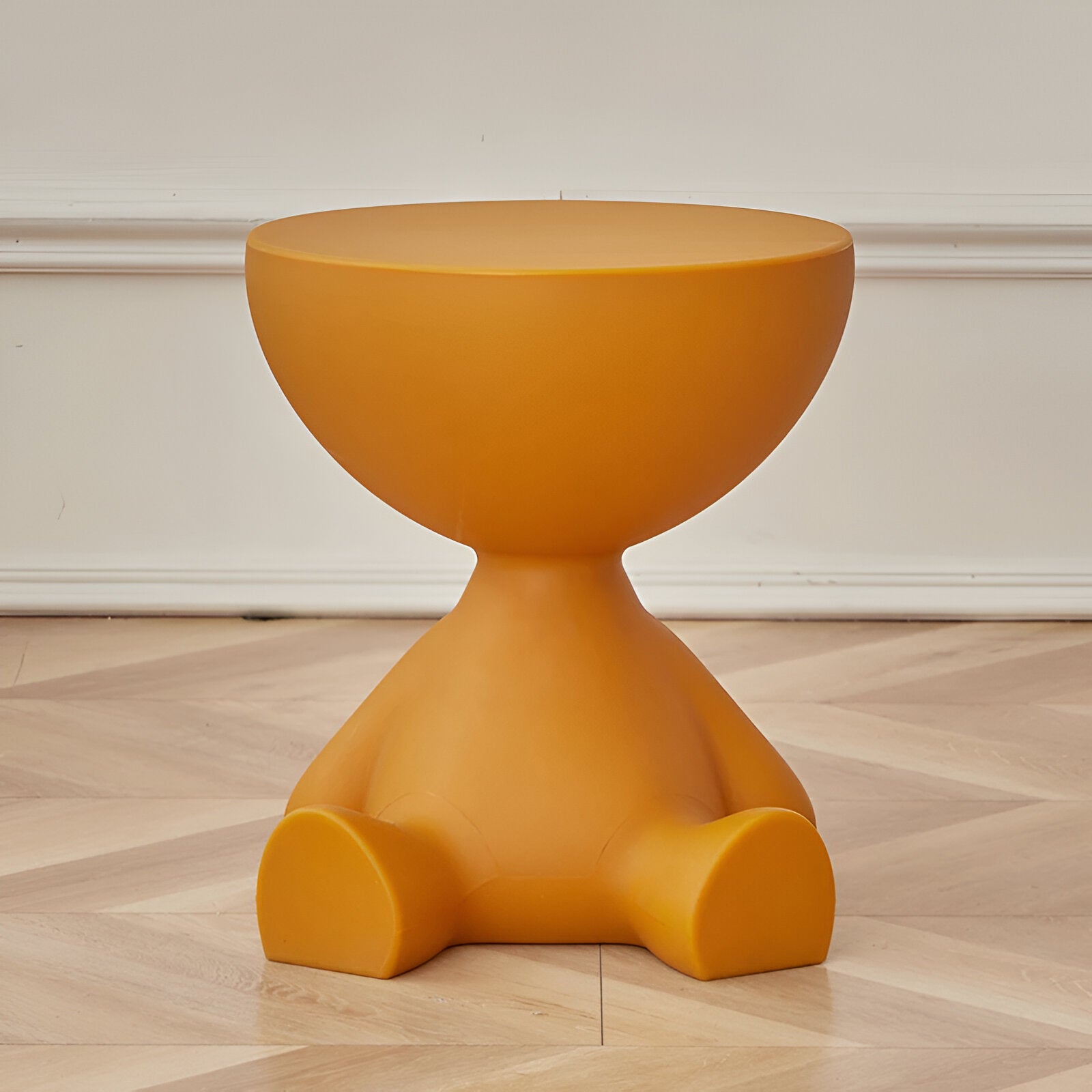 Plastique | Moderne ronde plastic bijzettafel, lichtgewicht, duurzaam, veelkleurig, klein koffie- en nachtkastje