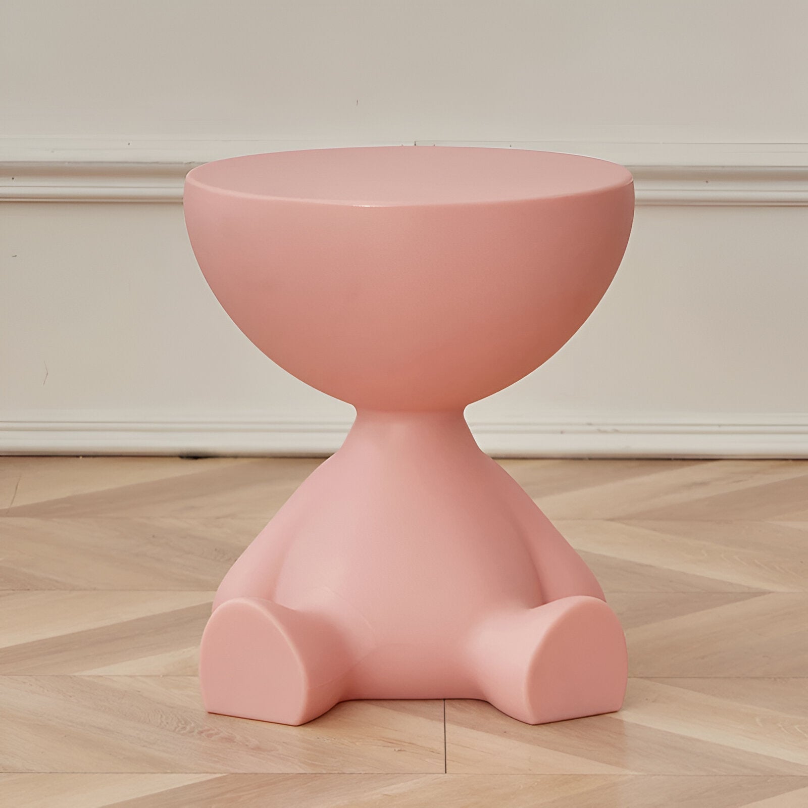 Plastique | Moderne ronde plastic bijzettafel, lichtgewicht, duurzaam, veelkleurig, klein koffie- en nachtkastje