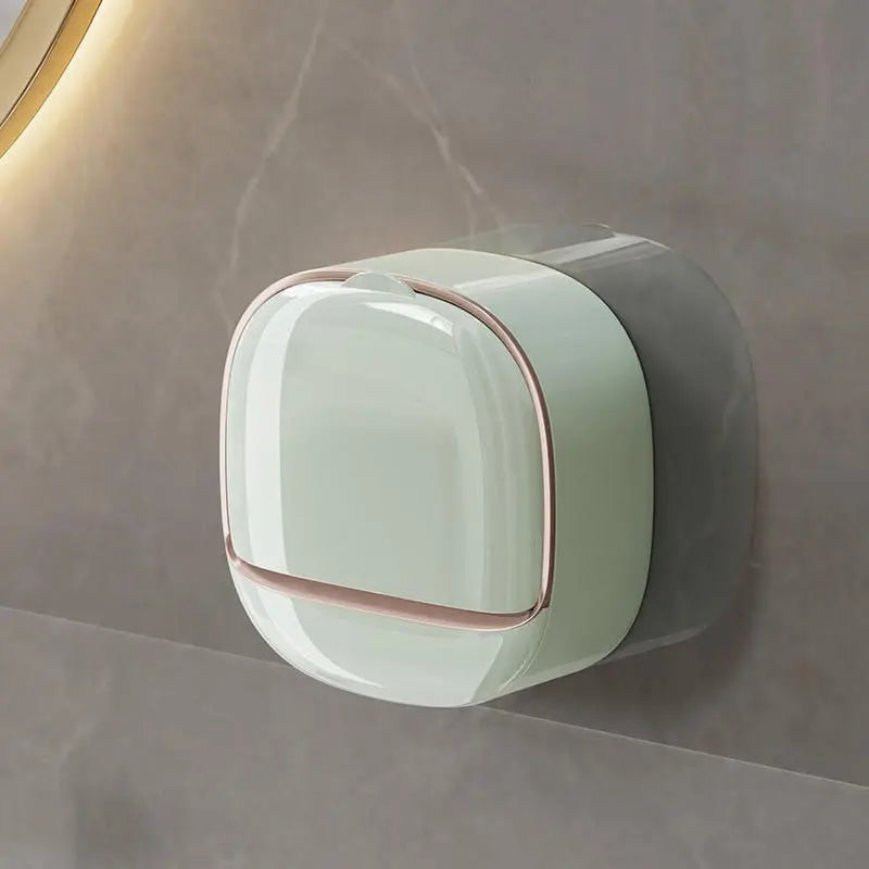 SoapShell | Modern Zeepbakje met Deksel & Lekbakje - Stijlvolle Badkamer Zeephouder