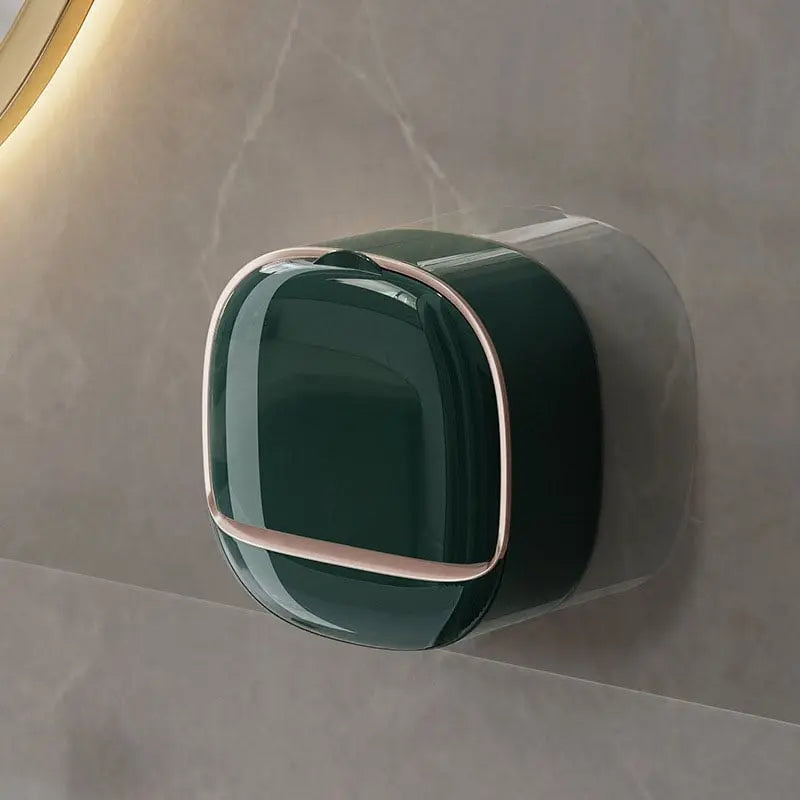 SoapShell | Modern Zeepbakje met Deksel & Lekbakje - Stijlvolle Badkamer Zeephouder