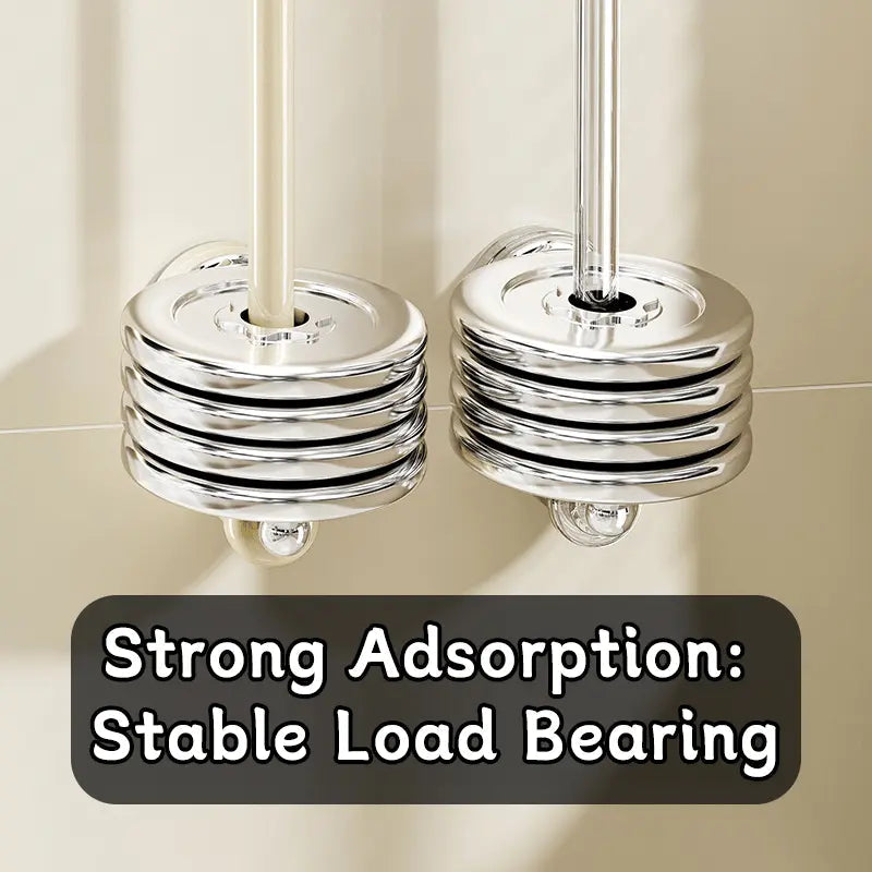 SnapRod | Multifunctionele hangstang met zuignap – draaibaar, roestvrij, zonder boren