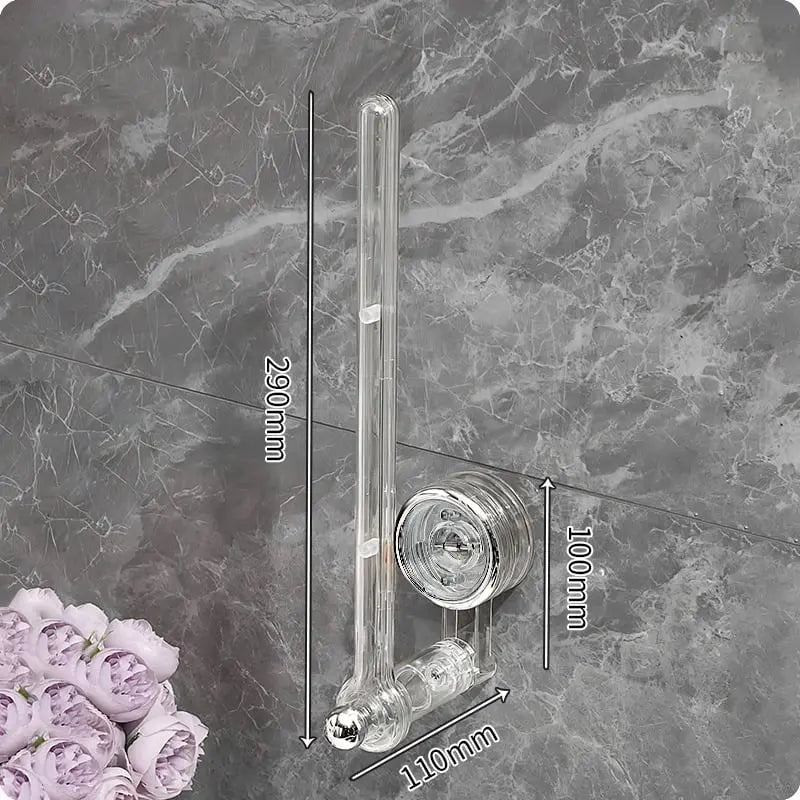 SnapRod | Multifunctionele hangstang met zuignap – draaibaar, roestvrij, zonder boren