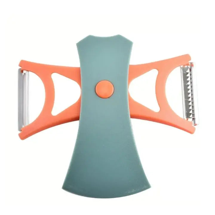 DuoPeel | 2-in-1 Fruit- & Groentenschiller - Koolstofstaalblad, Multifunctioneel Keukengereedschap