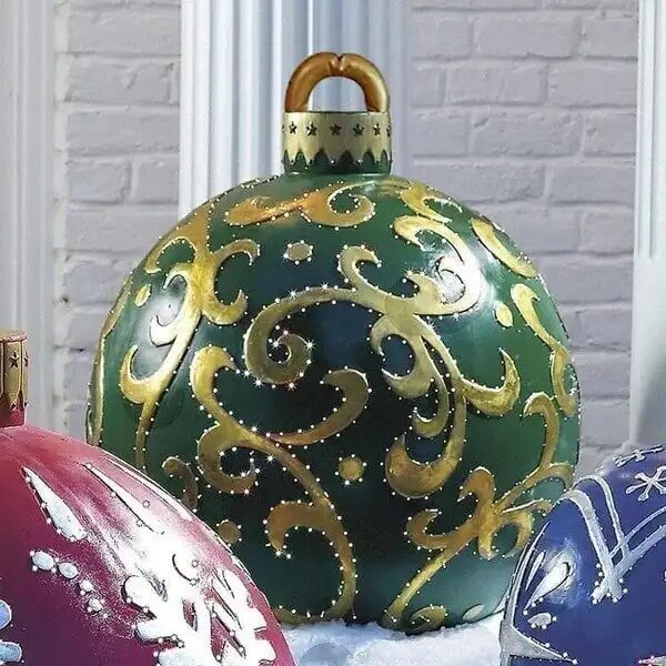 MerryOrb | Opblaasbare gigantische kerstbalversiering – Kerstversiering voor binnen en buiten