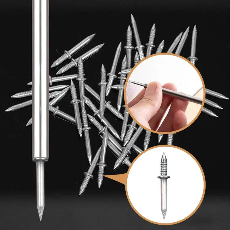 CleanPin | Niet-markerende plintnagels - 100 stuks heavy duty zink-gecoate afwerknagels voor plinten
