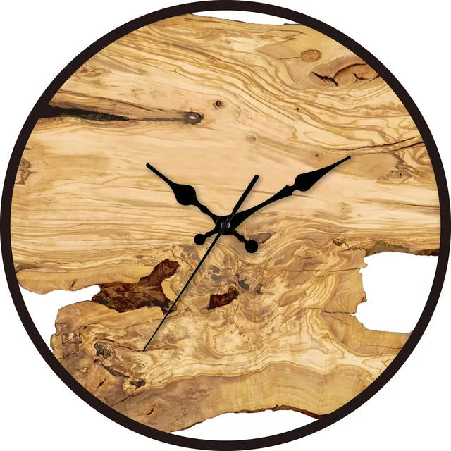 EtherealClock | Artistieke moderne transparante klok met houtinleg