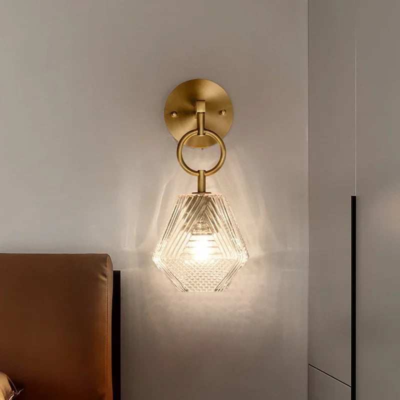 Crystalis | Elegante Hangende Kristallen Wandlamp - Vintage Moderne Verlichting
