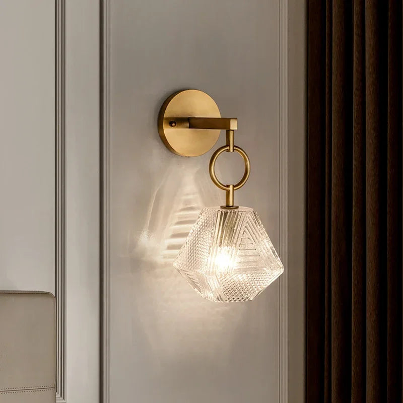 Crystalis | Elegante Hangende Kristallen Wandlamp - Vintage Moderne Verlichting