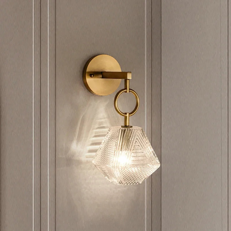 Crystalis | Elegante Hangende Kristallen Wandlamp - Vintage Moderne Verlichting