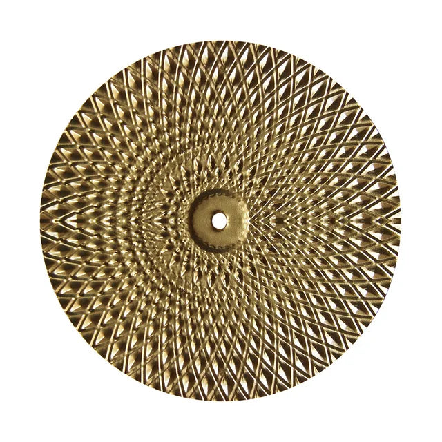 OroCirque | Scandinavisch Goud Cirkelvormig Wanddecoratie - Modern Metalen Kunst Accent voor Woondecoratie
