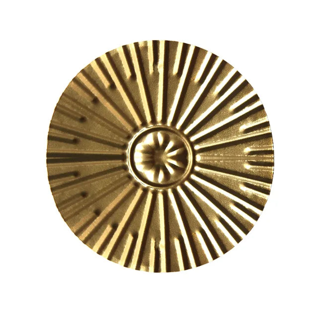 OroCirque | Scandinavisch Goud Cirkelvormig Wanddecoratie - Modern Metalen Kunst Accent voor Woondecoratie