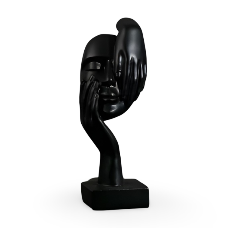 Formique | Moderne abstracte denker hars sculptuur – Elegante decoratie voor thuis en op kantoor