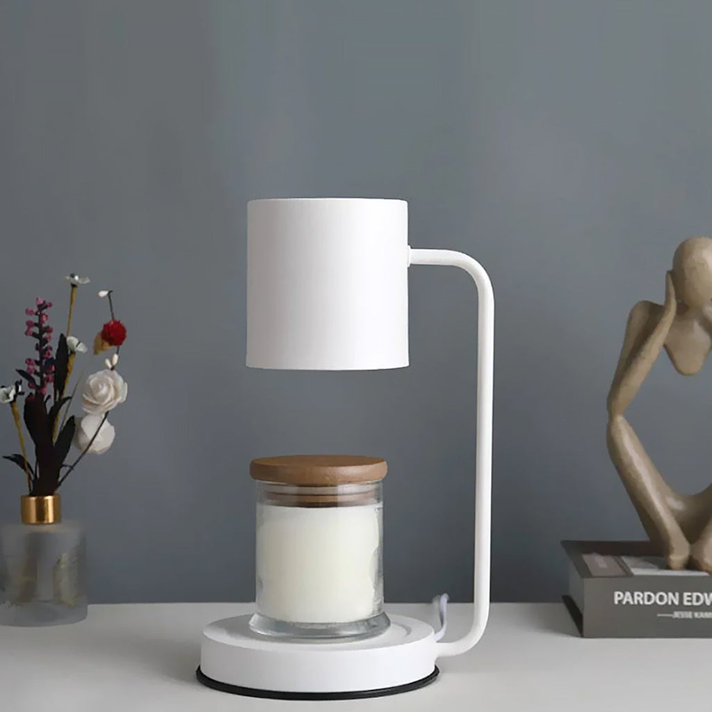 CalmFlame | Minimalistische dimbare kaarsverwarmer - Stijlvolle metalen kaarsverwarmer voor thuis, veilig en instelbaar licht