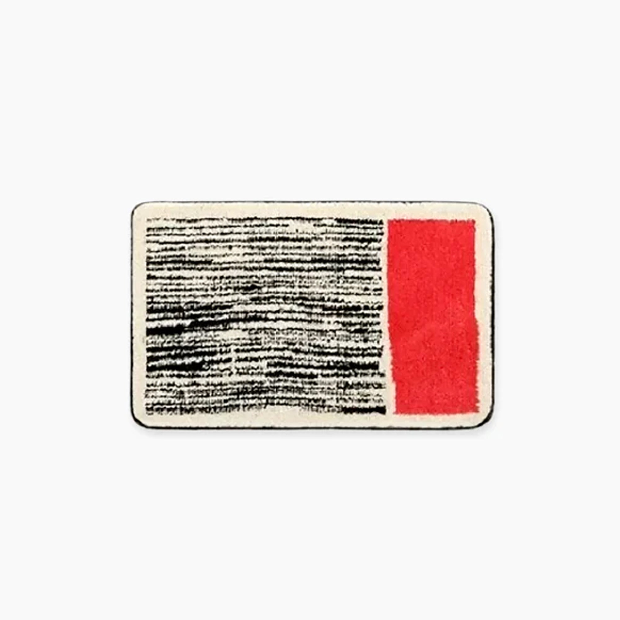 AbstractStep | Scandinavische stijl Abstract Antislip Badmat - Handgemaakt & Stijlvol Badkamerkleed