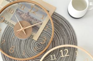 RustikClock | Houten Analoge Wandklok - Rustiek Home Décor