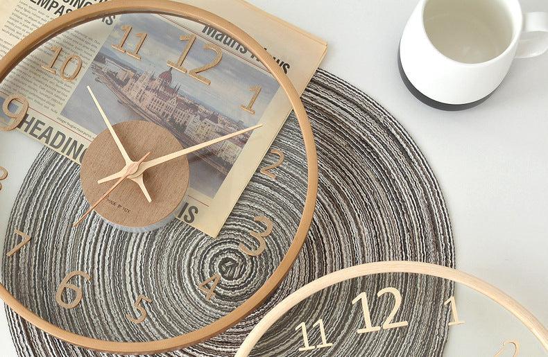 RustikClock | Houten Analoge Wandklok - Rustiek Home Décor