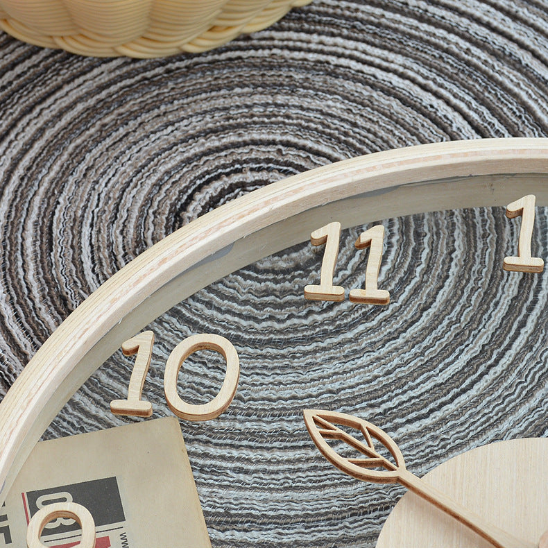 RustikClock | Houten Analoge Wandklok - Rustiek Home Décor