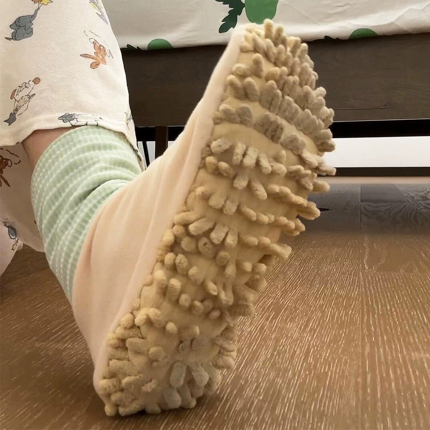 MopSocks | Zachte microvezel schoonmaaksloffen – Wasbare vloer stofmop-schoenen voor het reinigen