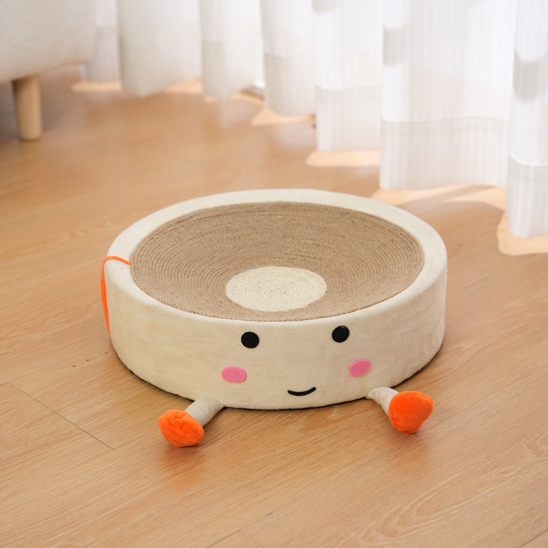ScratchyHaven | Kattenkrabpaal van sisal – Duurzame krabpaal en ligplaats, schattig en gezellig kattenmeubilair