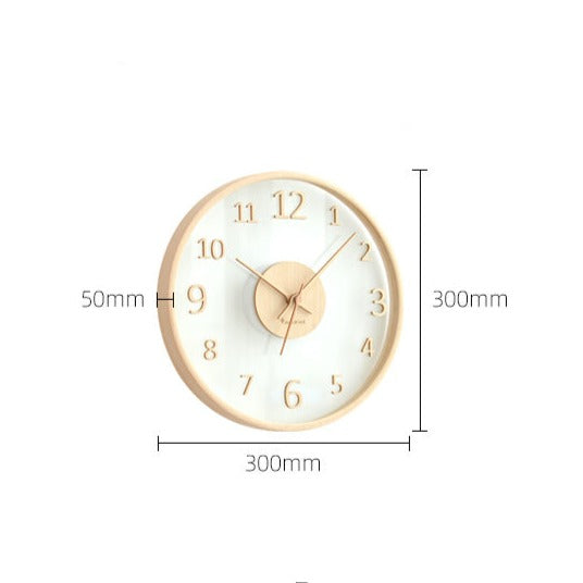 RustikClock | Houten Analoge Wandklok - Rustiek Home Décor